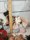 Primitive Rustic Country Folk Art Christmas Tree Ornaments Variety Lot Of 12