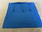 Vtg Ukrainian Geometric Blue white gray Embroidered Pillow Case Sham W  Tag