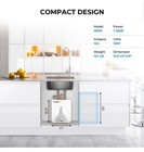 Camplux Electric Small Hot Water Heater  1 3 Gallon Point Of Use 120v 1440w
