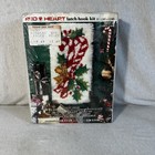 Coats Latch Hook Rug Kit Mistletoe Candy Cane Christmas Vintage Sealed
