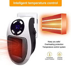 350w Portable Electric Heater With Remote Control  Wall Mounted Home Room Heater