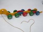 Kouvalias Wooden Walking Caterpillar Centipede Pull Toy  Folds   Moves  Vintage 
