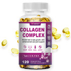 100  Natural Multi Collagen Peptides Anti Aging Skin Collagen Pills 120 Capsules