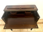 Gorgeous Victorian Spinet Desk Secretary Two Drawers Pull Out Pad Locking Door