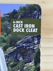 Ozark Trail 6-inch Cast Iron Dock Cleat Galvanized Finish Marine Boat Mooring