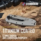 Opening Pocket Knife 3 4 Inch Tactical Outdoor Reversible Clip 3 9 Oz