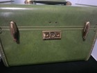 Vintage 1950 s Samsonite Travel Train Carry-on Makeup Case Pea Green Rare
