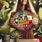 2d Flat  1pc Shiner Bock Texas Beer Vintage Aluminum Tin Metal Signs Wall 8x8