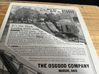 1919 Vintage 7 5x10 Print Ad For The Osgood Co  Marion oh 18 Excavating Shovel