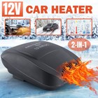 2 In 1 Portable Car Ceramic Heater Window Cooling Fan Chunk Demister Defroster