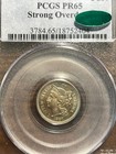 1887 6-p Strong Overdate Three Cent Nickel 3cn Pcgs Proof Pr 65 1887 Over 6 Rare