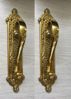 2 Pieces Solid Brass Victorian Style Heavy Cast Door Handle Pull Frount 11 1 2 