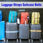 Luggage Strap Suitcase Belt Travel Cross Pp Baggage 2 Buckles 79 x2  Sky Blue