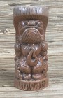 Hawaii Tiki Mug Brad Parker Tiki Shark Alex Gupton Brown Glaze 7  Tall 20 Oz New