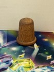 Wood Sewing Thimble Painted Owl Design - Original Wooden Sewing Thimble