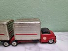 Sss Tin Litho Friction Pie Truck And Trailer Old Look Repair 11  Long 