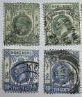 14 Hong Kong Kgv Used Stamp Lot 2c 4c 5c 10c 20c 50c Pair 1921-37