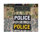 Milspec Monkey Msm Pvc Morale Patch - Police - Od Green Odg - 8 5   X 3   - New