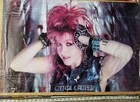 Cyndi Lauper Commercial Poster Denim Vest Vintage 1980s