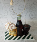 Coke Bottle And Popcorn Vintage 2005 Coca Cola Company Christmas Ornament