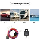 Electric Fan Relay Kit 60 Amp Waterproof Relay Kit With Temperature Sensor 