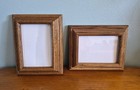 Deep Oak Vintage Photo Frames 2 Beveled Wood