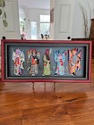 Chinese Opera Mask Wall Art Handcrafted 3d Framed Artwork Traditional Decor