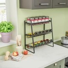 3-tier Kitchen Spice Organizer Shelf Rack Storage Bar Storage Cabinet Organizat