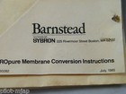 New   Barnstead   Ropure Membrane Conversion Kit    Part   D2727