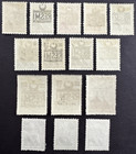 Turkey 1955-1957 Sc o24-o37  Set Of 12 Mh Og   3 Used O31  O31b  O31c