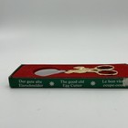 Gold Plated Chicken Egg Cutter- Dreizack Eierchere- Vintage German- With Box