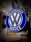 Volkswagen Service  13     Pub Style Dual Side Light Up Led Sign Gas Station Pub