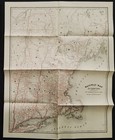 1875 Antique Railroad Guide Timetables W Foldout Map Maps Ads Steamers Rr