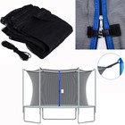 Replacement Safety Net Enclosure 12 13 14 15ft Round Trampoline With 6 8 Poles