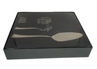 Satina Steel  With Chrome And Nickel Dessert Set - 6 Forks And Pie Cake Server