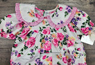 Baby Girl Clothes New Vintage Mayfair Co 18 Month Bright Flower Dressy Romper