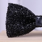 Upstore Rhinestone Bow Ties For Men Pre-tied Bow Ties Banquet Bowtie With Black