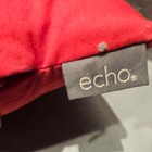 Beaded Echo Red Lumbar Pillow 9  X 18 