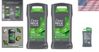 Dove Men care Extra Fresh Antiperspirant Stick  2 Pack With Moisturizing Cream