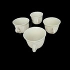 Set Of 4 Pampaloni Firenze 1902 Bichierogra Bone China Cups Giovanni Maggi Italy