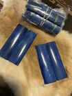 2 Pcs 5 Inch Camel Bone Knife Scales Dyed Blue Knife Making  Crafts  scb 