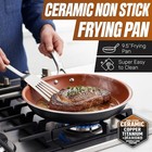 9 5 Inch Copper Non Stick Frying Pan Ceramic Skillet Pfoa Pfos Free Oven Safe