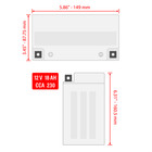 Caltric Agm Battery For Polaris 4012638 4013045 Agm Battery 12volt 18 Ah