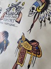 Original Vintage 1970 s Shop Used George Lumpy Larsson Tattoo Flash Sheet S r G
