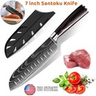 Nakiri Knife Kitchen Chef s Knife Japanese Damascus Stainless Steel Meat Cleaver