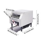 300pcs h 7-speed Commercial Conveyor Toaster Bread Toasting Machine Restaurant