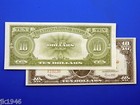 Reproduction  10  poker Chip  1923 Lt Us Paper Money Currency Copy