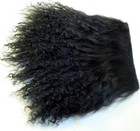 Black Tibetan Lamb Mohair For Doll Wigs 4x4  Mongolian Curly Hair Rerooting