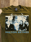 Vintage Metallica Milton Keynes 1999 Distressed Tee Shirt Size Large Back Hit