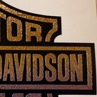 Harley Davidson Gold Decal Logo     Premium Vinyl Sticker For Motorcycle  Car